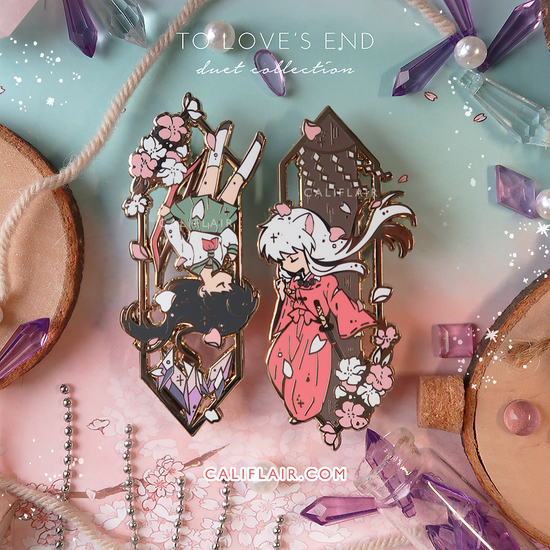 To Love's End Duet Pin Set