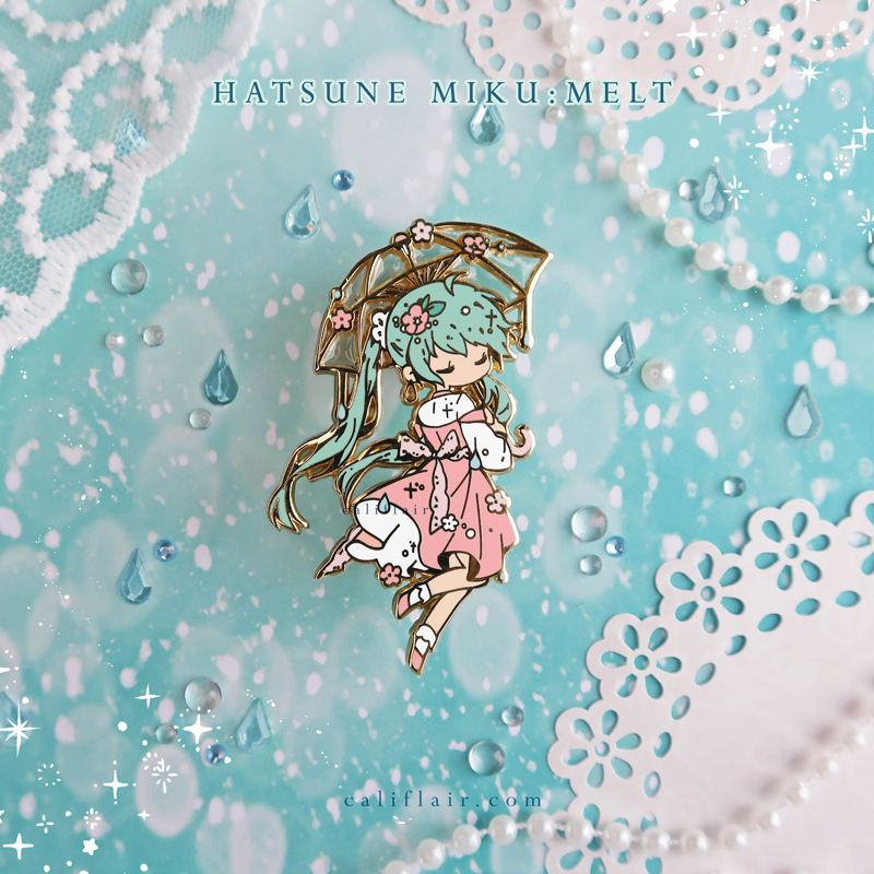 Melt enamel pin