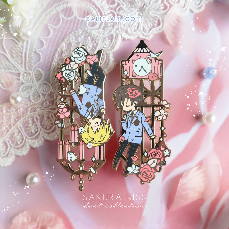 Sakura Kiss Duet Pin Set